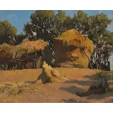 Morris Meredith Williams, HARVEST, oil on board