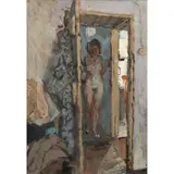 Bernard Dunstan, NUDE IN THE DOORWAY