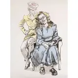 Paula Rego, MOTHER WITH BIG DAUGHTER, 1997 (R.156), screenprint in colours on wove paper, a proof aside from the edition of 100, unframed