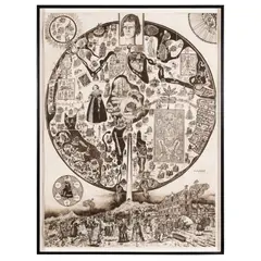 Grayson Perry, THE MAP OF NOWHERE, 2008, etching, from five plates, on Arches wove paper