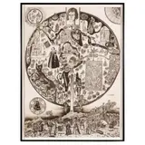 Grayson Perry, THE MAP OF NOWHERE, 2008, etching, from five plates, on Arches wove paper
