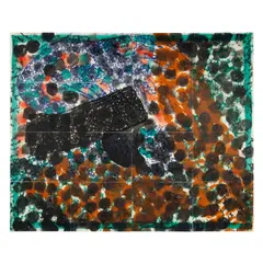 Howard Hodgkin, VENICE MORNING (FROM 'VENETIAN VIEWS'), 1995, lift-ground etching and aquatint with carborundum and hand colouring on sixteen sheets of torn Velin Arches paper, unframed, as issued