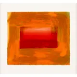 RED PRINT, 1994 (HEENK 91) by Howard Hodgkin, intaglio print with carborundum and hand colouring in tempera on BFK Rives paper, from the edition of 200 with 10 artist, sold Apr 2024