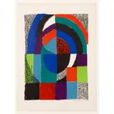 Sonia Delaunay, CATHÉDRALE,1971, colour lithograph on wove paper
