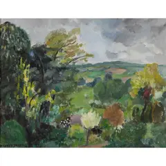 Mildred Bendall, LANDSCAPE, oil on canvas