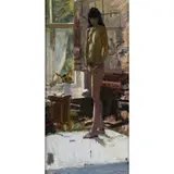 Ken Howard, MODEL IN THE STUDIO, oil on canvas