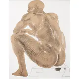 Elisabeth Frink, SEATED NUDE (FROM 'THIRTY FIVE ARTISTS PRINTMAKING' PORTFOLIO), 1982, lithograph on paper, a hors commerce copy aside from the numbered edition of 85