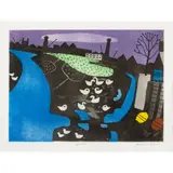 Julian Trevelyan, LOW TIDE, 1974 (TURNER 298), colour etching and aquatint on T. H. Saunders paper