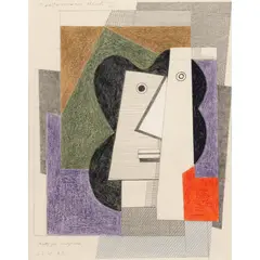 Bryan Ingham, MEDITERRANEAN HEAD I - STUDY FOR SCULPTURE, 1995, initialled and dated 11.6.95 in pencil (lower left)