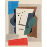 Bryan Ingham, MEDITERRANEAN HEAD V, STUDY FOR SCULPTURE, 1995, pencil and crayon on paper