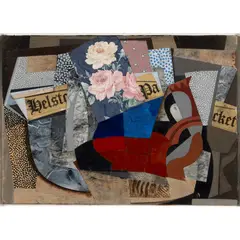 Bryan Ingham, TREMAYNE STILL LIFE, 1990-94, oil and collage on board