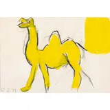 Roger Hilton, GOUACHE (CAMEL), 1973, gouache and charcoal on paper