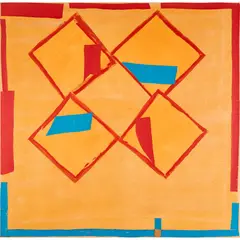 Sandra Blow, FOUR NOTES, 2005, acrylic and collage on canvas