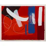 Wilhelmina Barns-Graham, MILLENNIUM SERIES RED, 2000 (GUNN 61), screenprint on wove paper, an artist's proof aside from the edition of 75