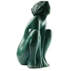 Laurence Broderick, LEAPFROG II, verdigris bronze