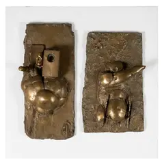 Bernard Meadows, TWO DIRECTOR RELIEFS, 1963 (OPUS 73), bronze, from the edition of 6