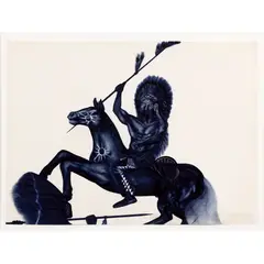 Colin Self, AMERICAN INDIAN, 1970-71, ballpoint pen on paper