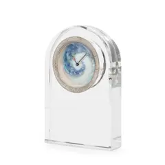 Clive Burr, CRYSTAL CLOCK, 1990, glass and enamel
