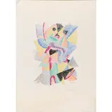 Gino Severini, Arlecchino, 1965, colour lithograph on wove paper
