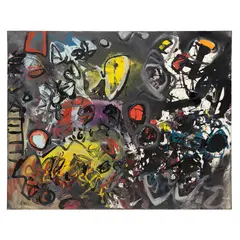 Alan Davie, Flutter By Night, 1962, oil on canvas