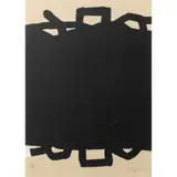 Eduardo Chillida, Untitled, 1999, lithograph on die-cut Guarro paper