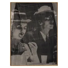 David Noonan, Untitled, 2011 (Noon-014-2011), silkscreen on hand-sewn linen collage mounted on panel