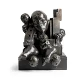 Eduardo Paolozzi, Maquette for Great Ormond Street, 1993, bronze, on a wooden base