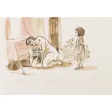 Paula Rego, Sunday Afternoon (Fallen Woman with Young Child Observing), 2000