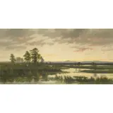 William Beattie-Brown, EVENING IN THE VALLEY OF THE SPEY, INVERNESS-SHIRE, oil on canvas