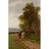 David Farquharson, A FIELD ROAD, oil on canvas