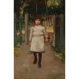 Robert Gemmell Hutchison, THE GARDENER'S DAUGHTER, oil on canvas