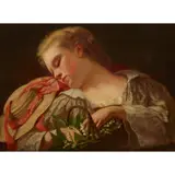 Otto Theodor Leyde, SWEET DREAMS, oil on panel