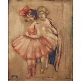 Margaret Isobel Wright, LES PETITES DANSEUSES, watercolour