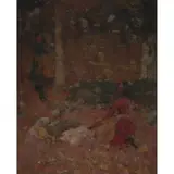 Edward Atkinson Hornel, COLLECTING FIREWOOD