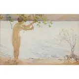 William Russell Flint, SILVER RIPPLES, watercolour