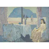 James Beattie Michie, FROM THE WINDOW, SAINT-JEAN-CAP-FERRAT, oil on board