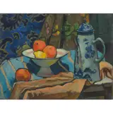William Crosbie, STILL LIFE WITH COFFEE POT, oil on canvas