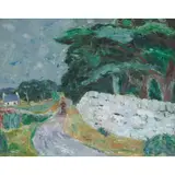 William George Gillies, THE ROAD ROUND ROSEBERY, oil on canvas