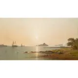James Cassie, EARLY MORNING, SOUTH QUEENSFERRY - THE FIRTH OF FORTH, oil on canvas