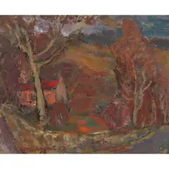 William MacTaggart, NEAR HUMBIE, oil on board