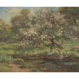 William Stewart MacGeorge, BLOSSOM TIME, oil on canvas