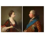 Allan Ramsay, HALF-LENGTH PORTRAIT OF GEORGE III IN RED COAT WITH THE STAR AND RIBBON OF THE GARTER