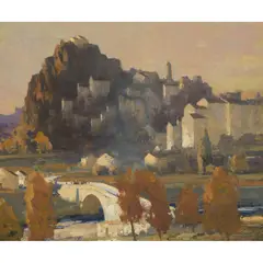 James Paterson, CORTE, CORSICA, oil on canvas
