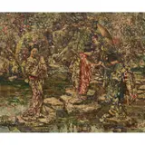 Edward Atkinson Hornel, GEISHAS IN A JAPANESE WATER GARDEN
