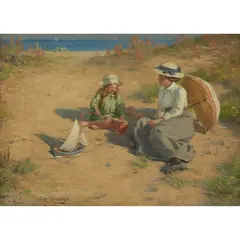 William Kay Blacklock, THE TOY BOAT, oil on canvas