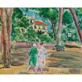 George Leslie Hunter, APRES LE BAIN (THE BATHERS, JUAN-LES-PINS)