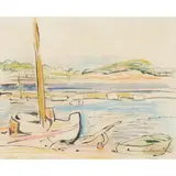 George Leslie Hunter, LE PORT DE L'OLIVETTE, CAP D'ANTIBES