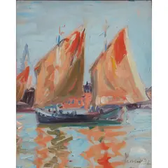 Francis Cadell, VENICE, oil on panel
