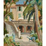 John Maclauchlan Milne, BALCONY, SOUTH OF FRANCE