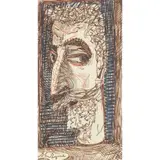 John Byrne, SELF-PORTRAIT, pen and ink